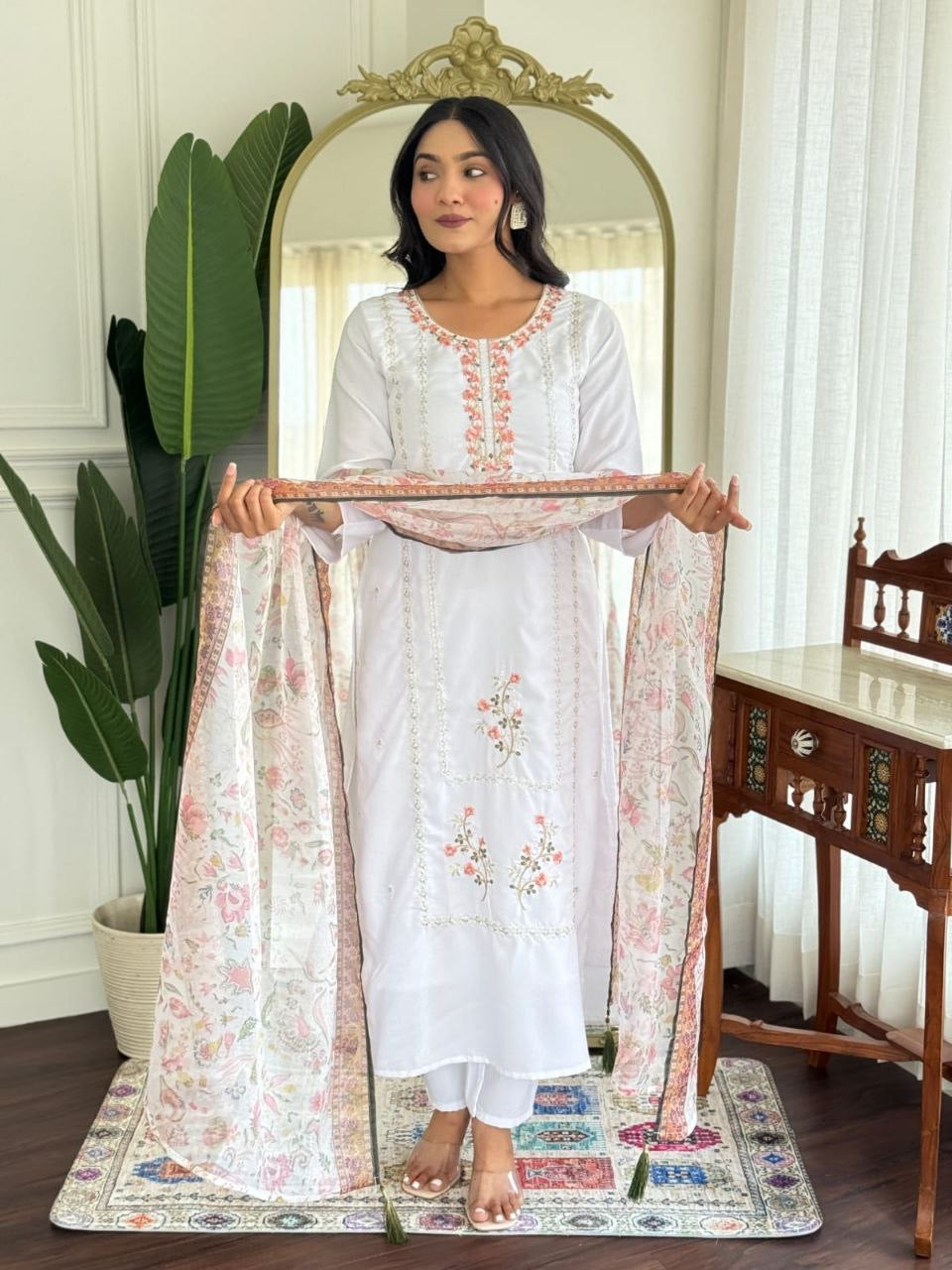 Punjabi "Pooja" - Blanc