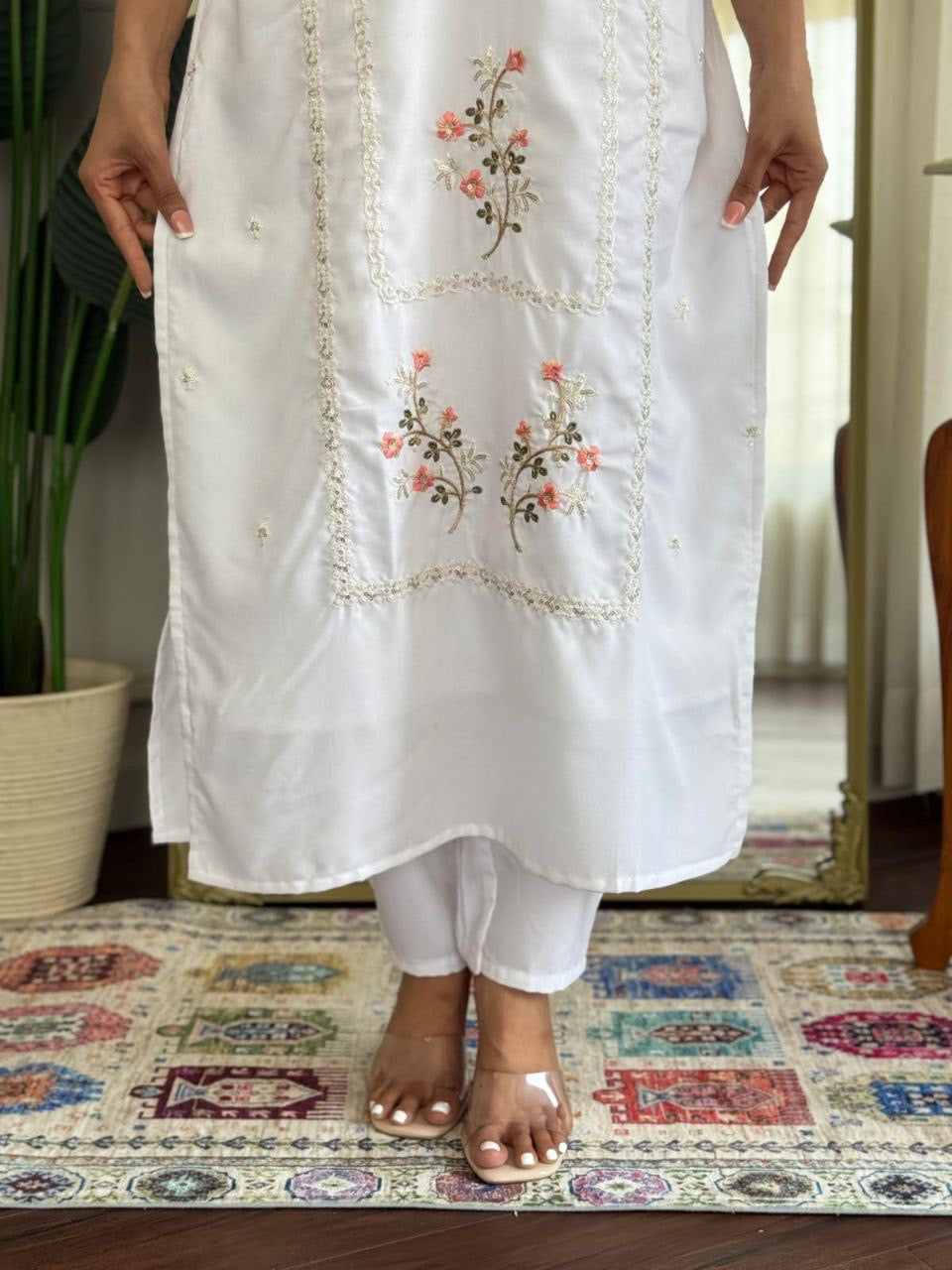 Punjabi "Pooja" - Blanc