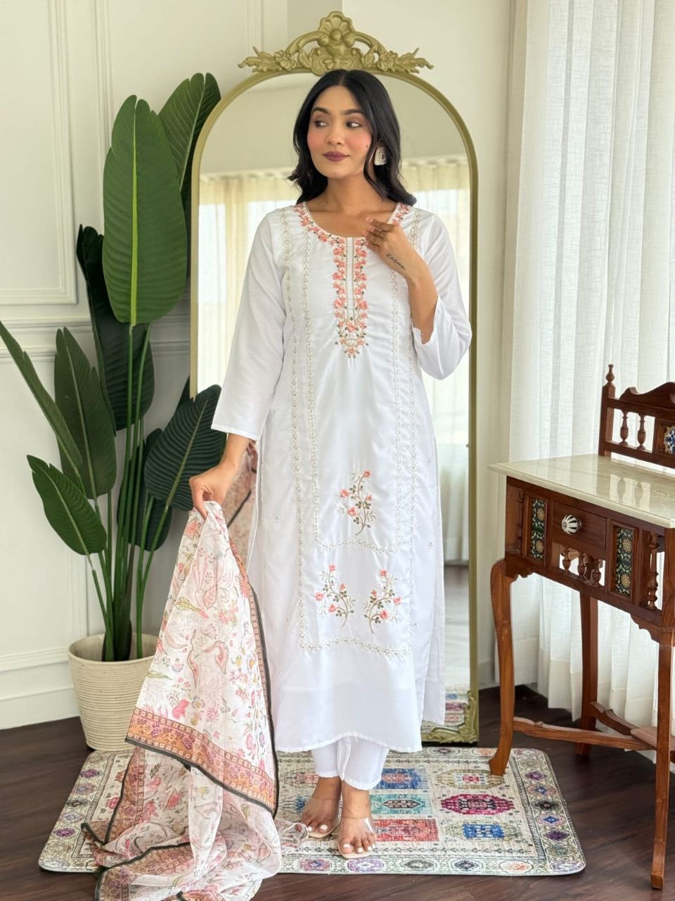 Punjabi "Pooja" - Blanc