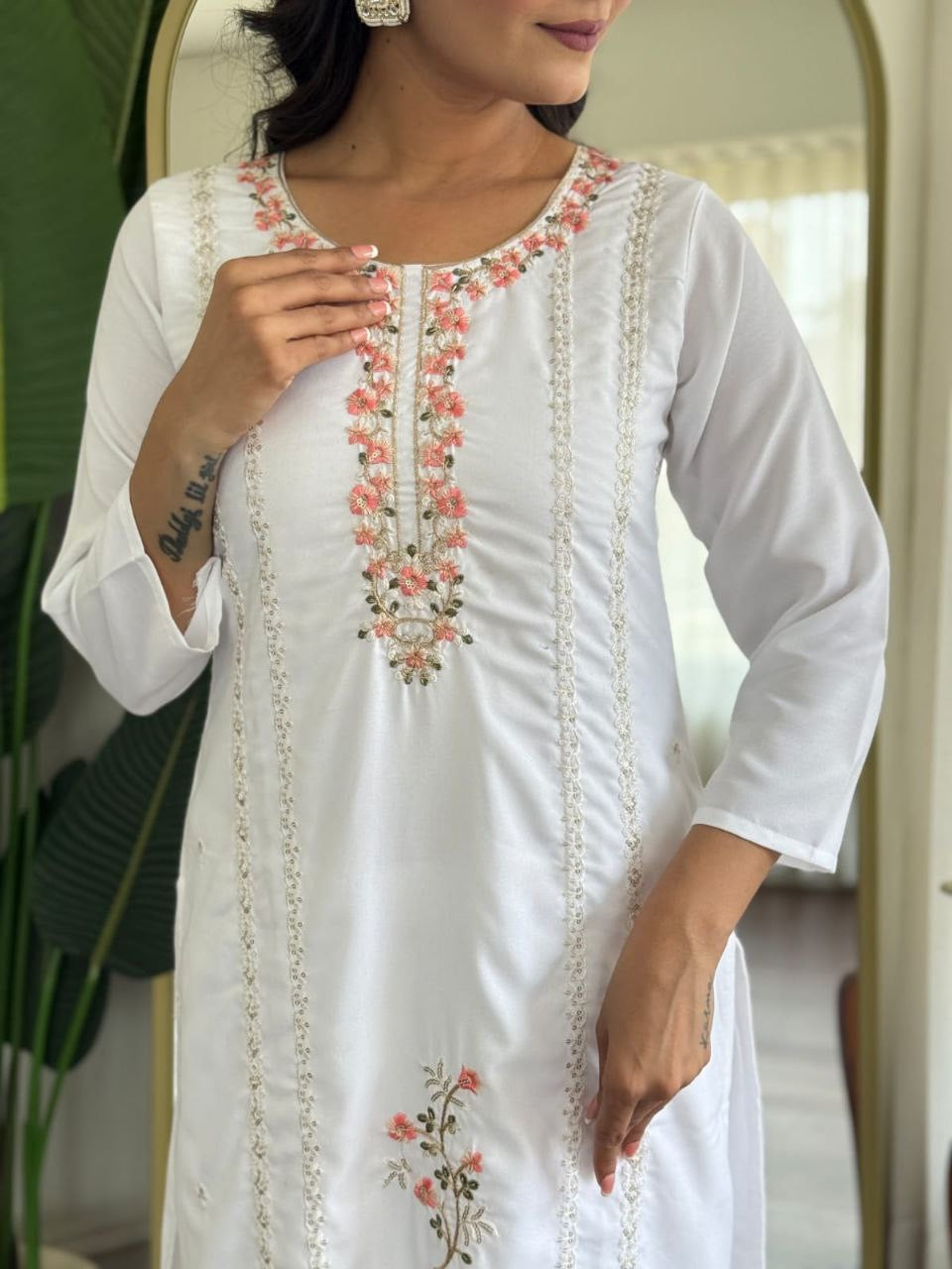 Punjabi "Pooja" - Blanc