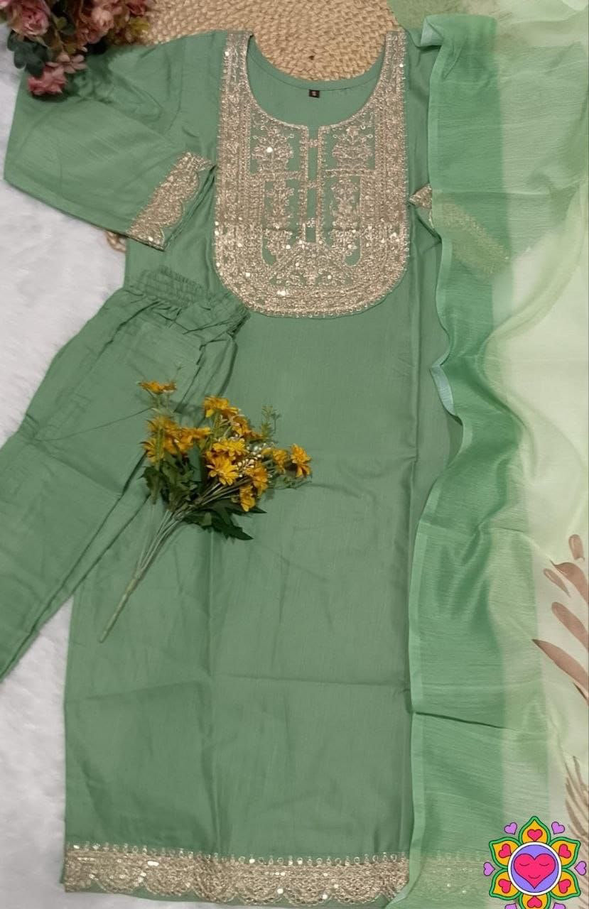 Punjabi "Jeelita" - Vert menthe