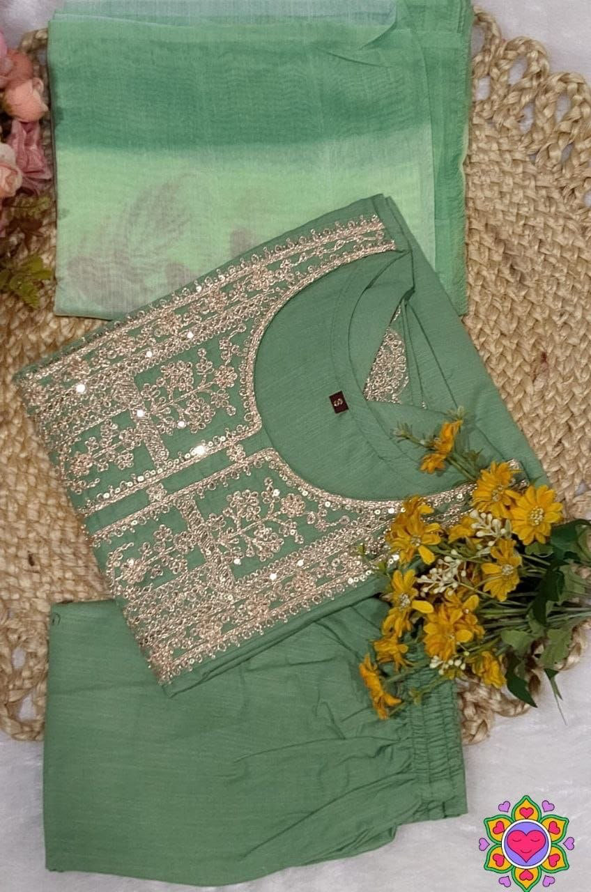 Punjabi "Jeelita" - Vert menthe