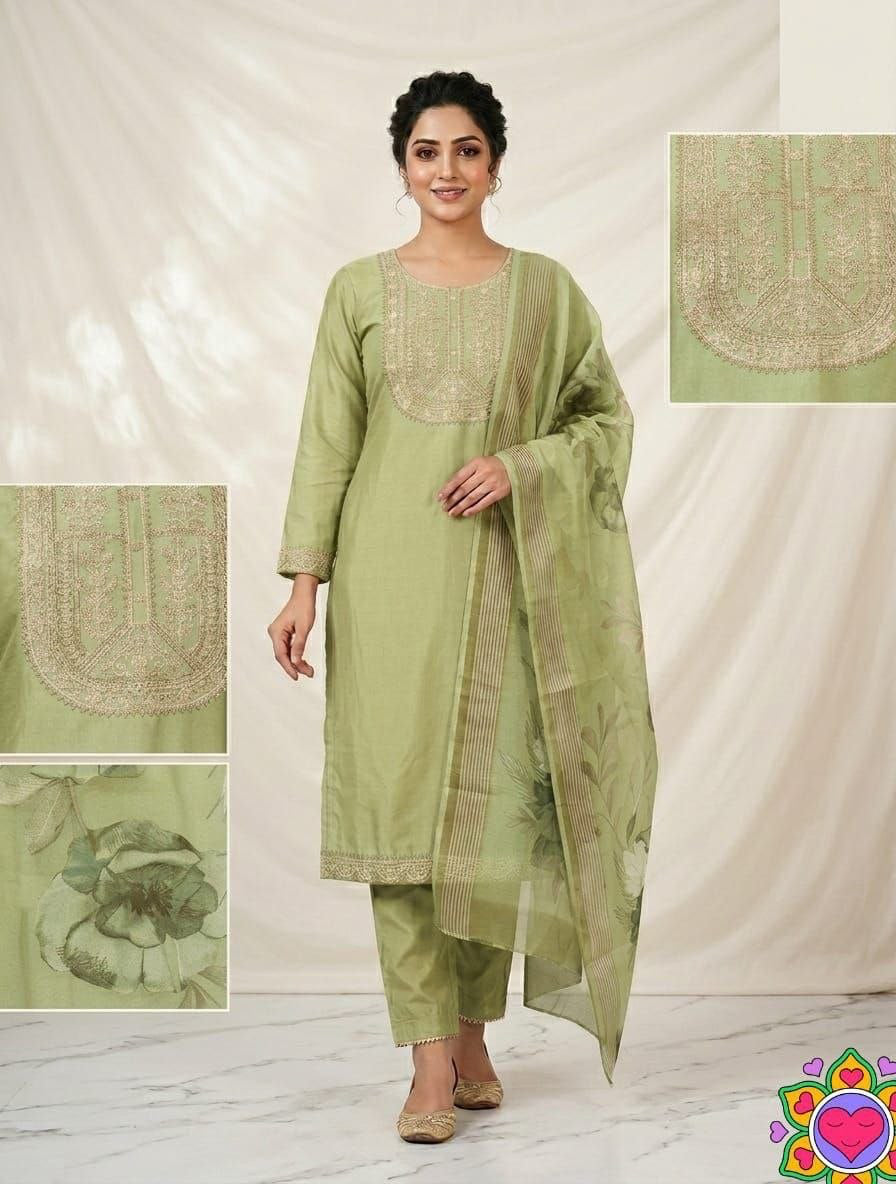 Punjabi "Jeelita" - Vert menthe