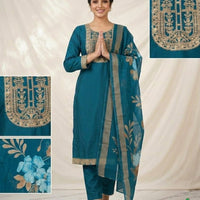 Punjabi "Jeelita" - Bleu canard