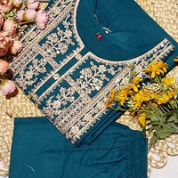 Punjabi "Jeelita" - Bleu canard