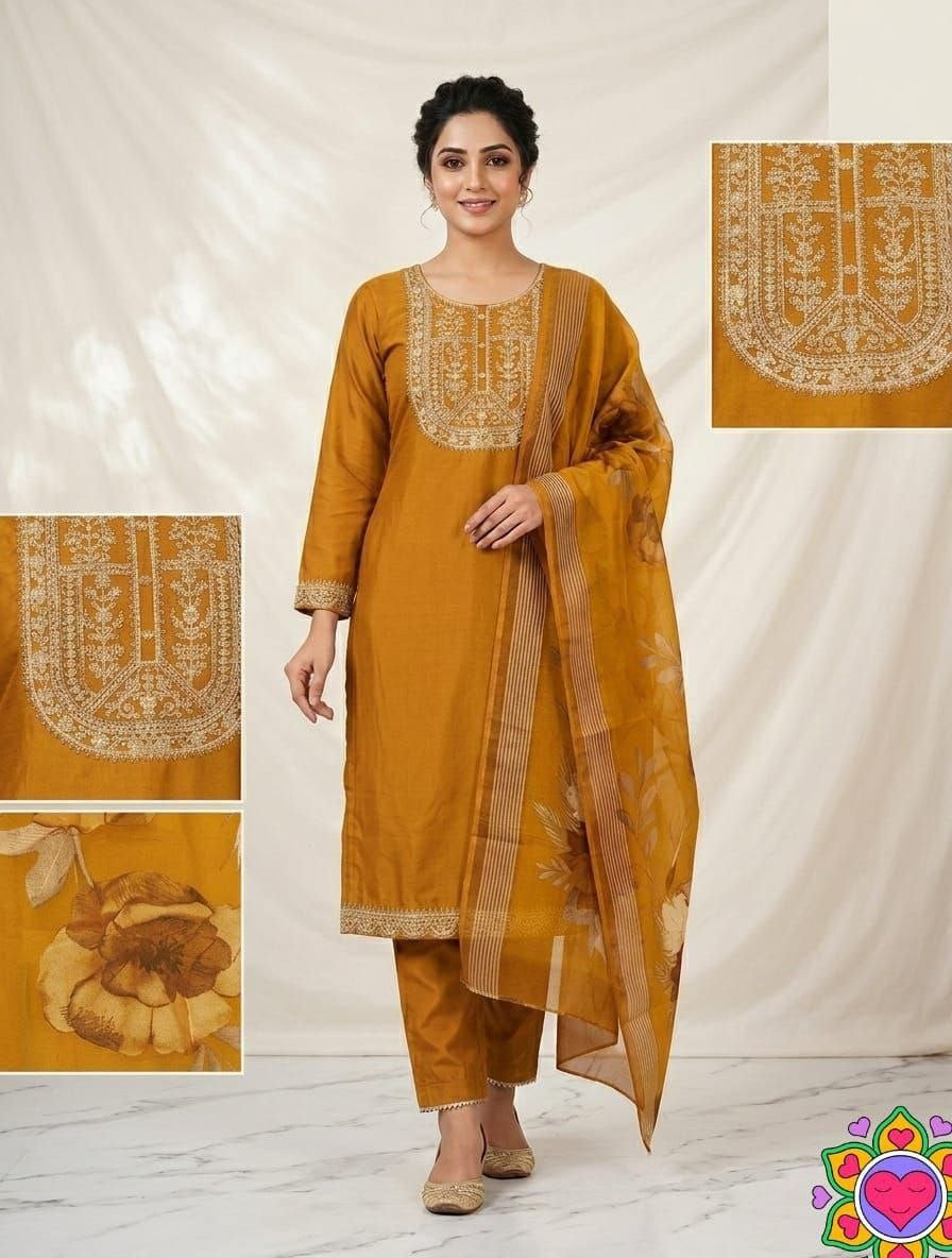 Punjabi "Jeelita" - Jaune safran