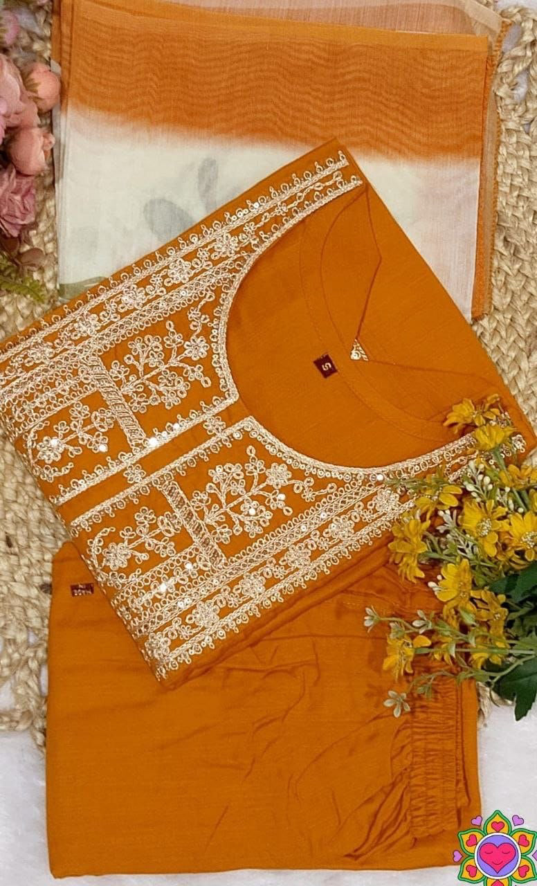 Punjabi "Jeelita" - Jaune safran