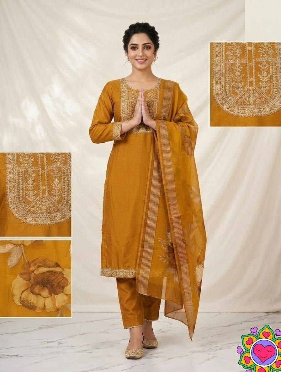 Punjabi "Jeelita" - Jaune safran