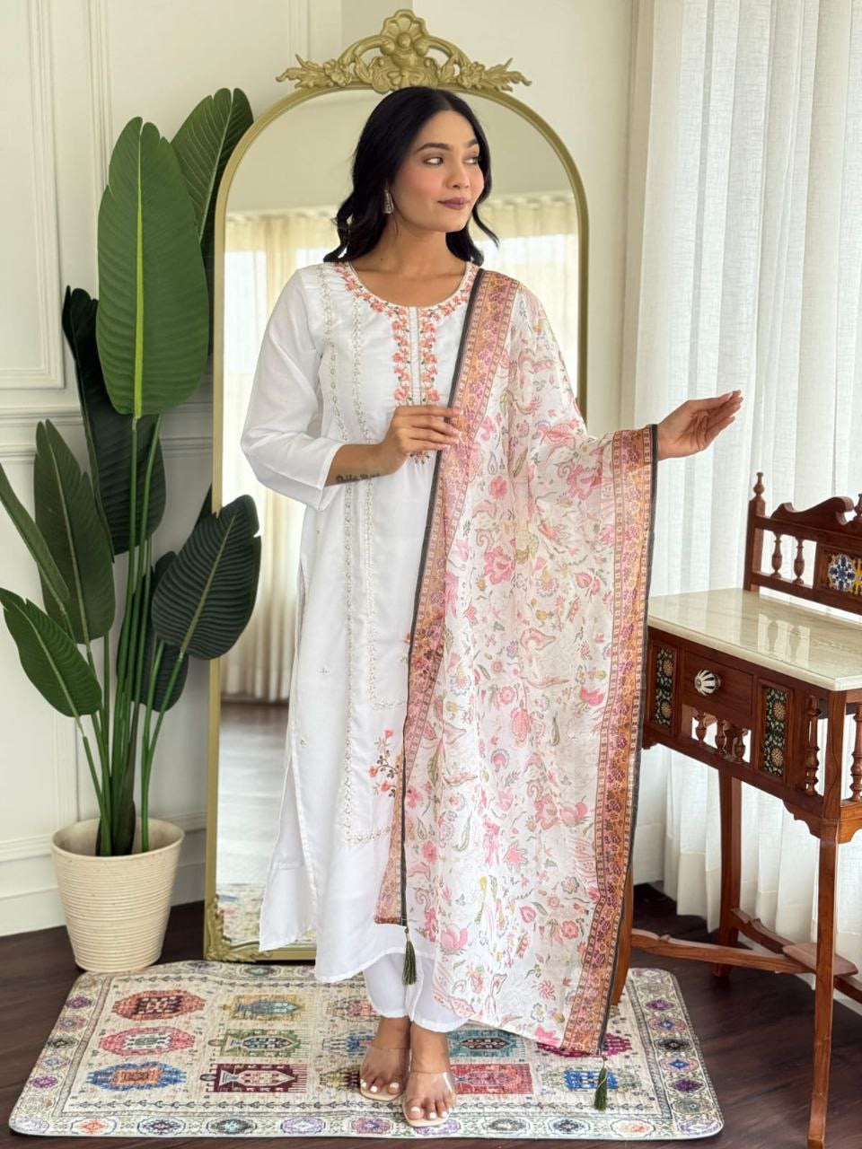 Punjabi "Pooja" - Blanc