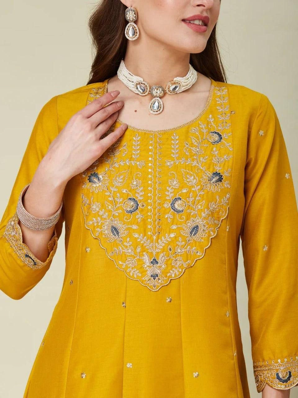 Anarkali Collection "Saanvi" - Jaune