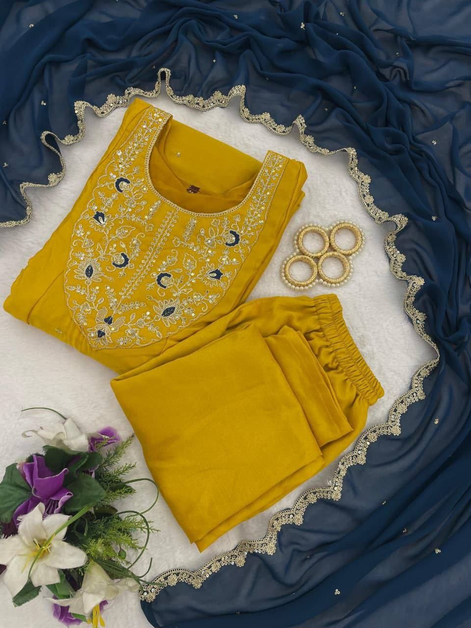 Anarkali Collection "Saanvi" - Jaune