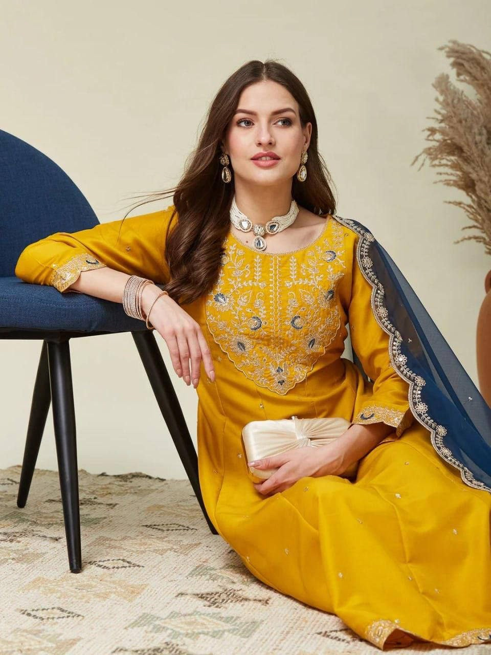 Anarkali Collection "Saanvi" - Jaune