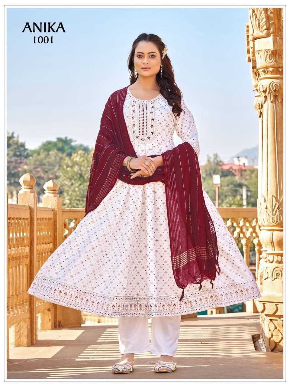 Anarkali Collection "Tara" - Blanc