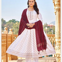 Anarkali Collection "Tara" - Blanc