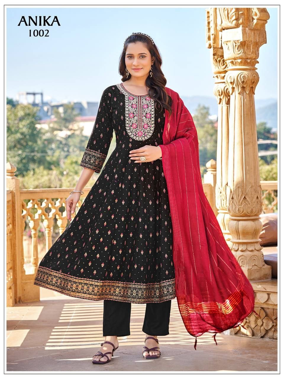 Anarkali Collection "Tara" - Noir