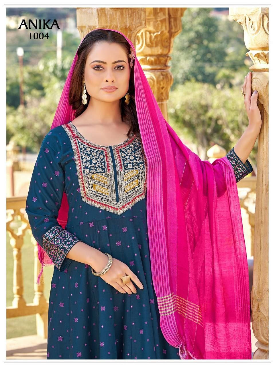 Anarkali Collection "Tara" - Bleu pétrol