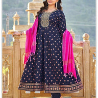 Anarkali Collection "Tara" - Bleu nuit