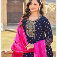 Anarkali Collection "Tara" - Bleu nuit