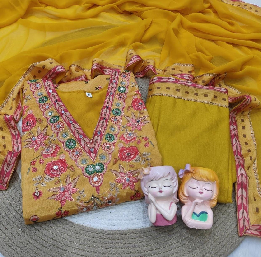Punjabi "Nisha" - Jaune moutarde