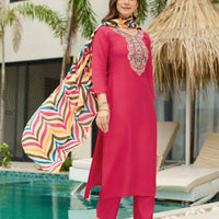 Punjabi "Avni" - Rose fuschia