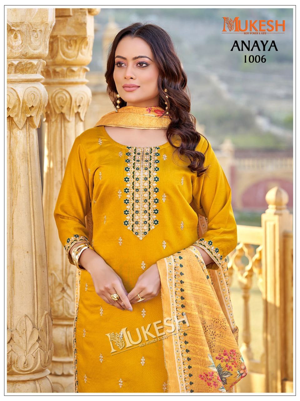 Punjabi "Anaya" - Jaune moutarde