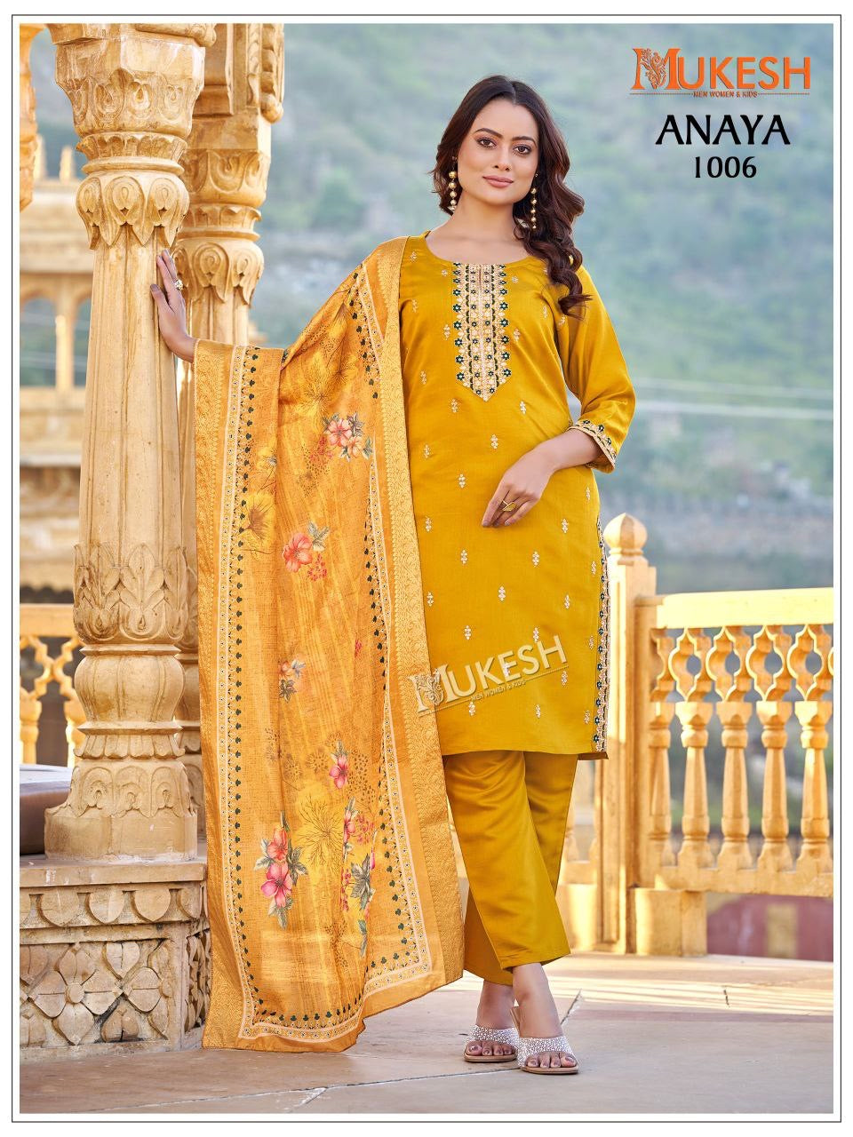 Punjabi "Anaya" - Jaune moutarde