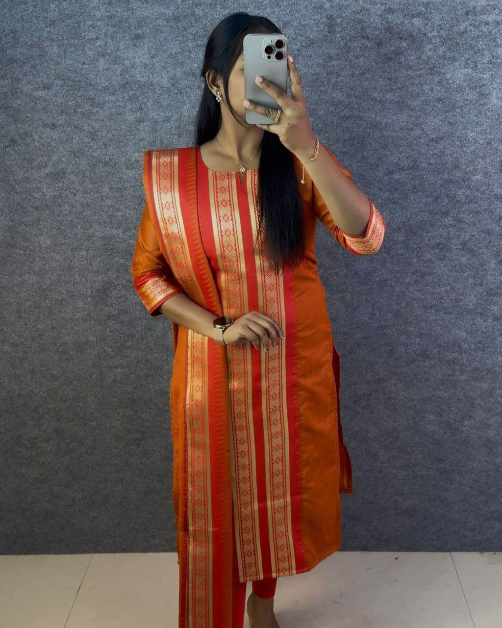 Punjabi "Kajol" - Terracotta