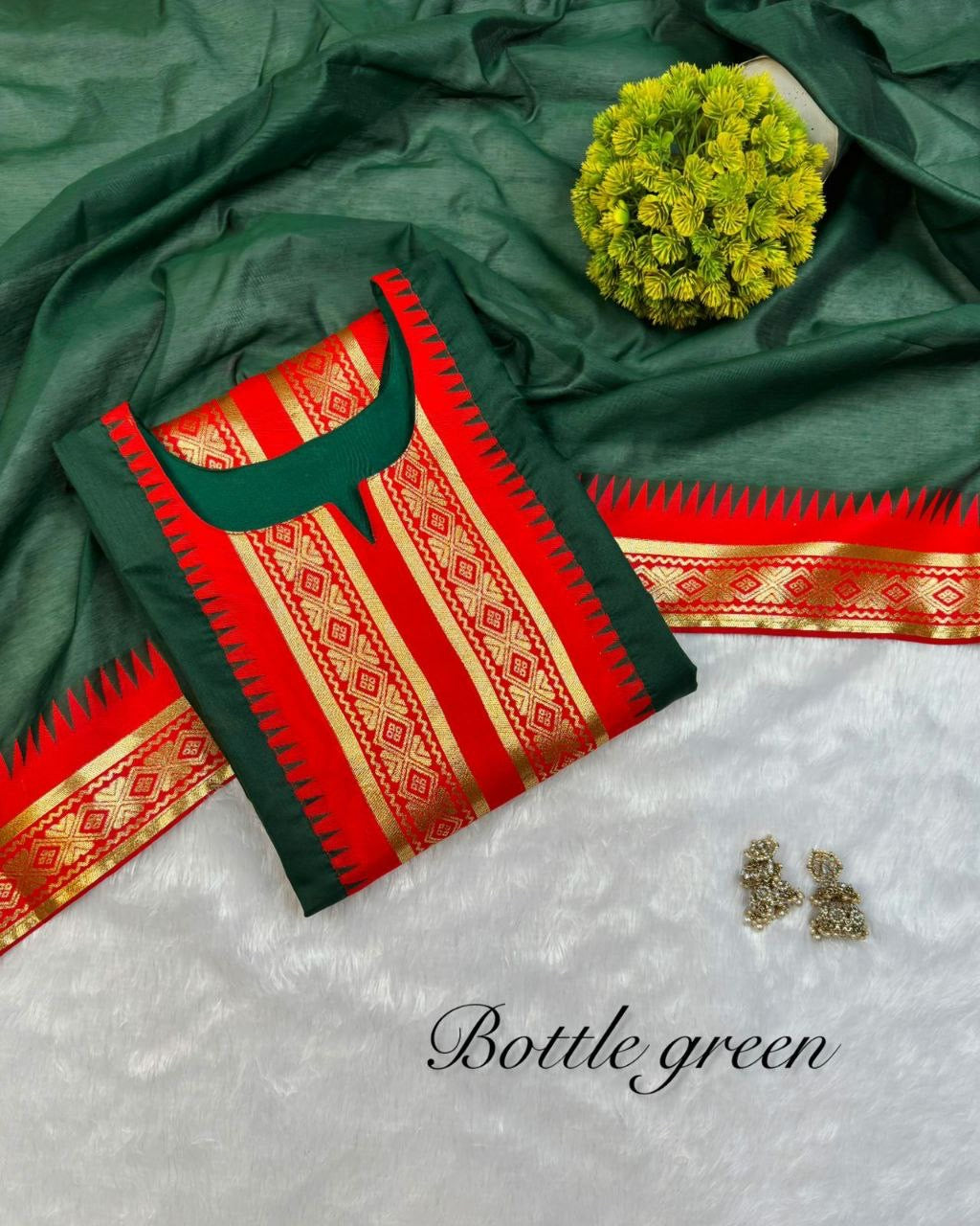 Punjabi "Kajol" - Vert bouteille