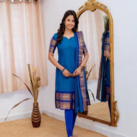 Punjabi "Jonita" - Bleu pétrole