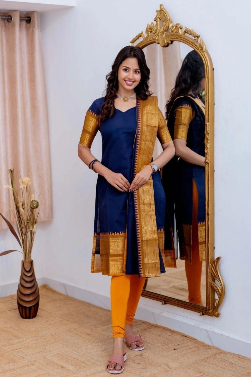 Punjabi "Jonita" - Bleu nuit