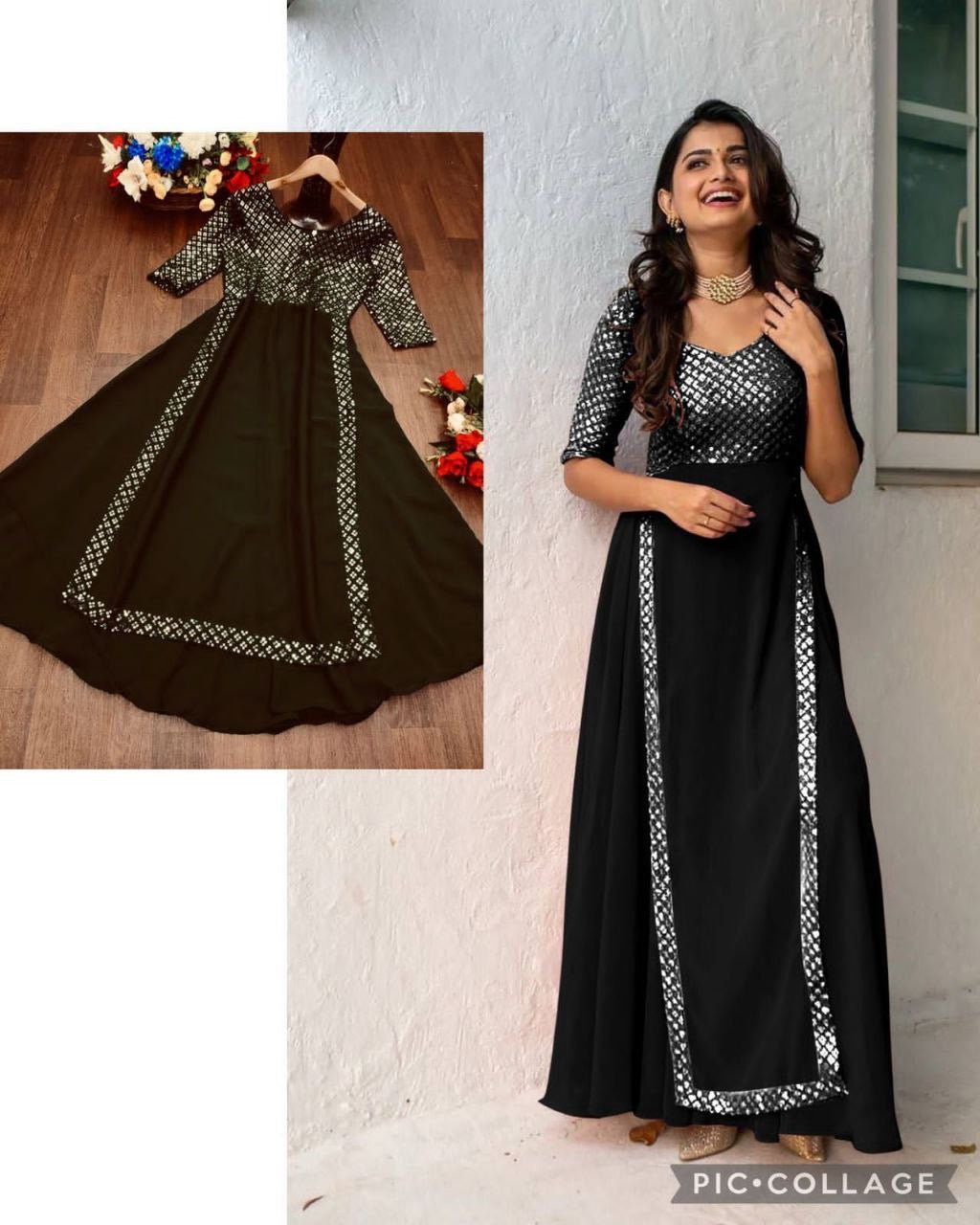 Anarkali Collection "Aïshu" - Noir