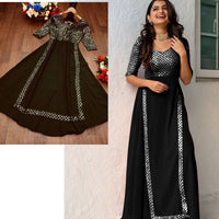 Anarkali Collection "Aïshu" - Noir