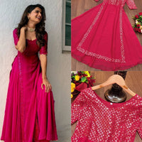 Anarkali Collection "Aïshu" - Fuschia