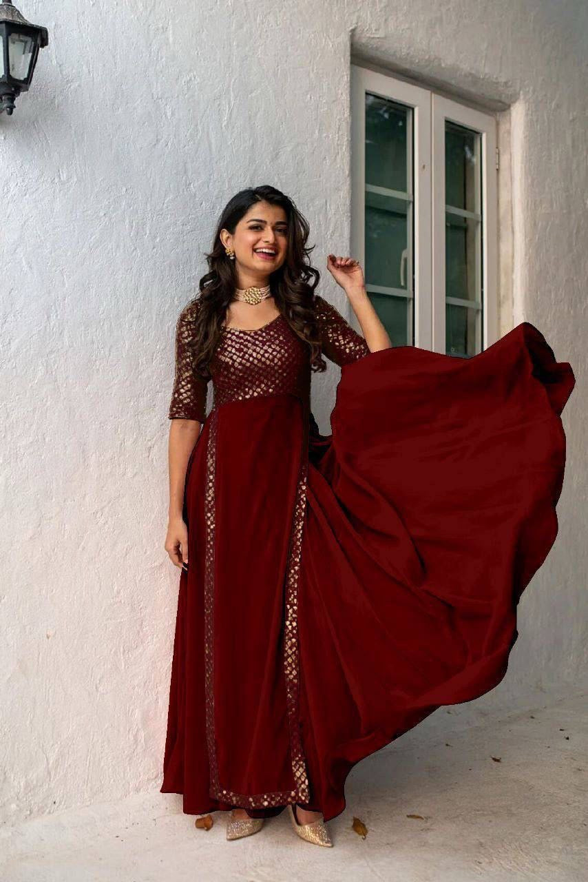Anarkali Collection "Aïshu" - Bordeaux