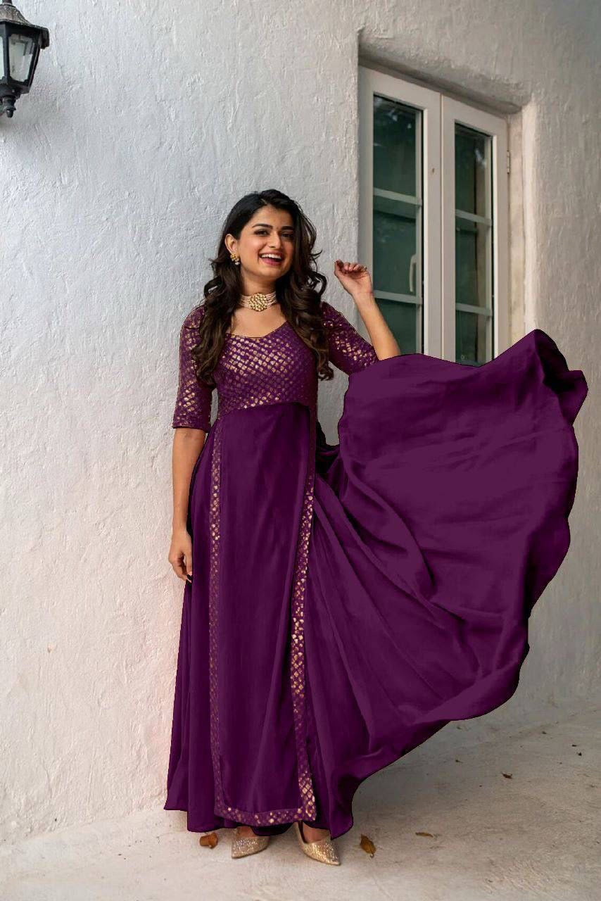 Anarkali Collection "Aïshu" - Prune
