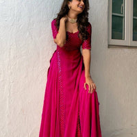 Anarkali Collection "Aïshu" - Fuschia