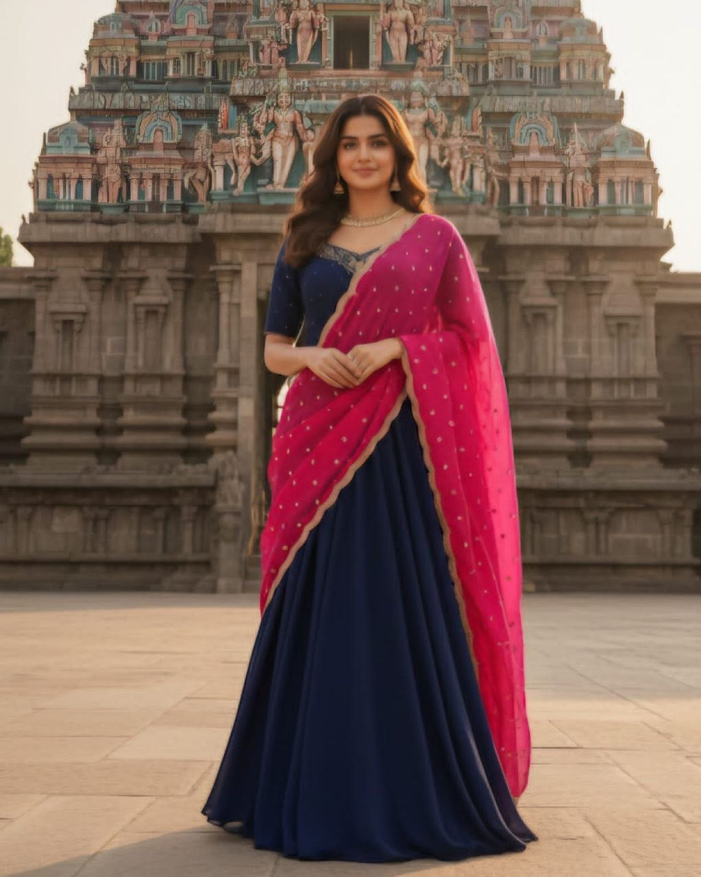 Anarkali Collection "Bhavani" - Bleu marine