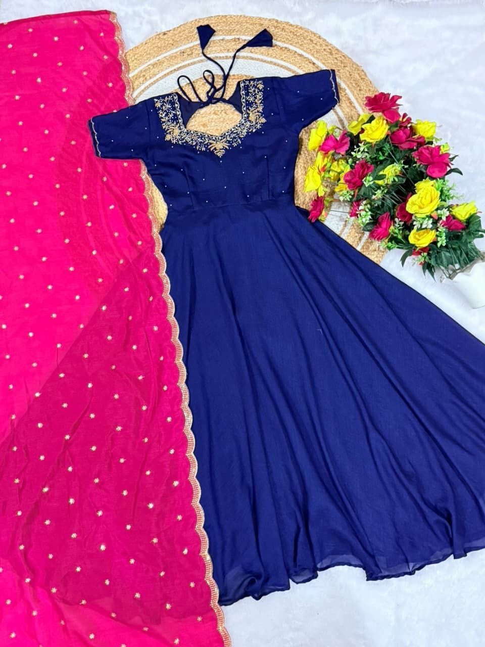Anarkali Collection "Bhavani" - Bleu marine