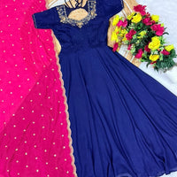 Anarkali Collection "Bhavani" - Bleu marine