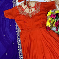 Anarkali Collection "Bhavani" - Terracotta