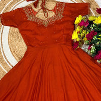Anarkali Collection "Bhavani" - Terracotta