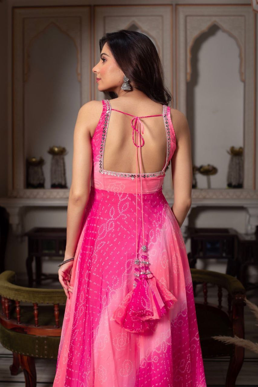 Anarkali Collection "Menaka" - Rose