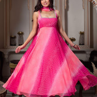Anarkali Collection "Menaka" - Rose