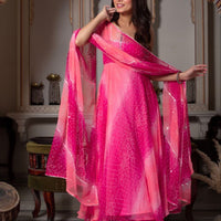 Anarkali Collection "Menaka" - Rose