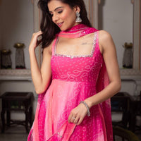 Anarkali Collection "Menaka" - Rose