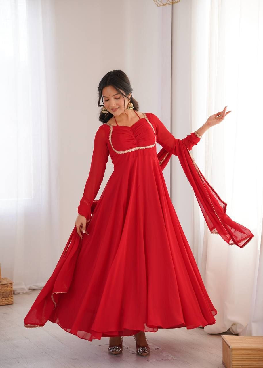 Anarkali Collection "Rajeely" - Rouge