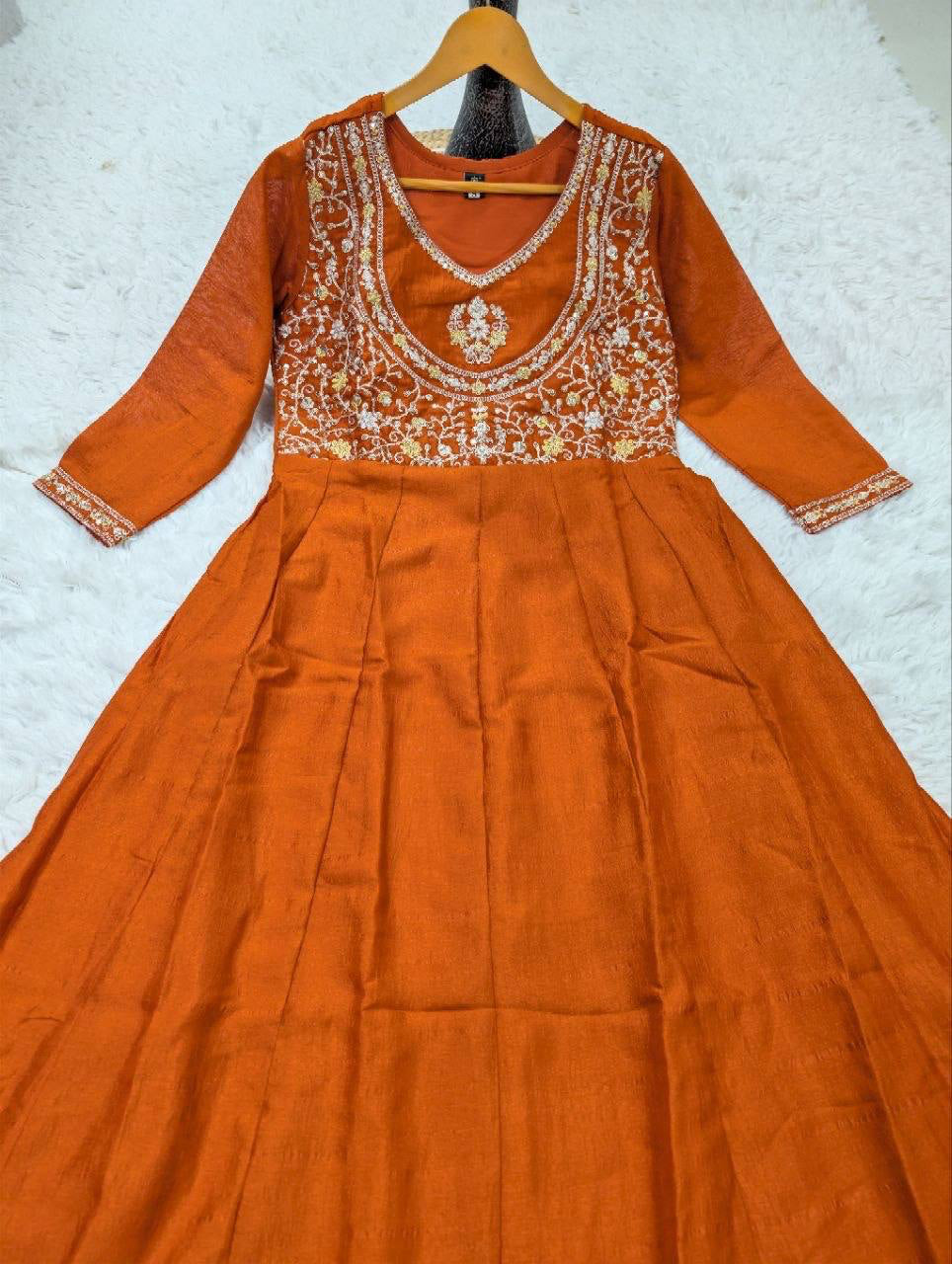 Anarkali  "Anjana" - Terracotta
