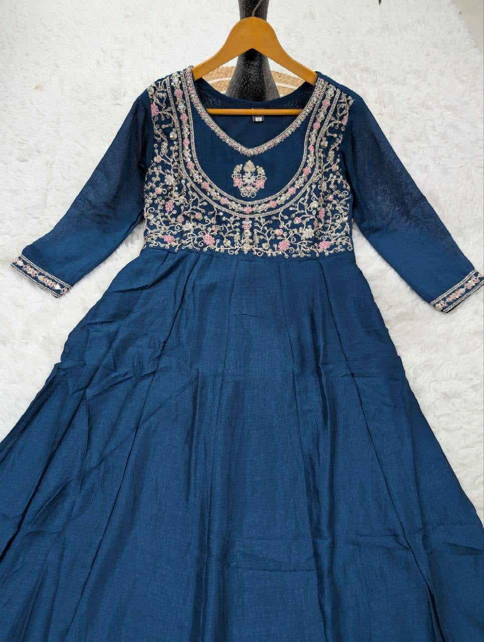 Anarkali  "Anjana" - Bleu marine