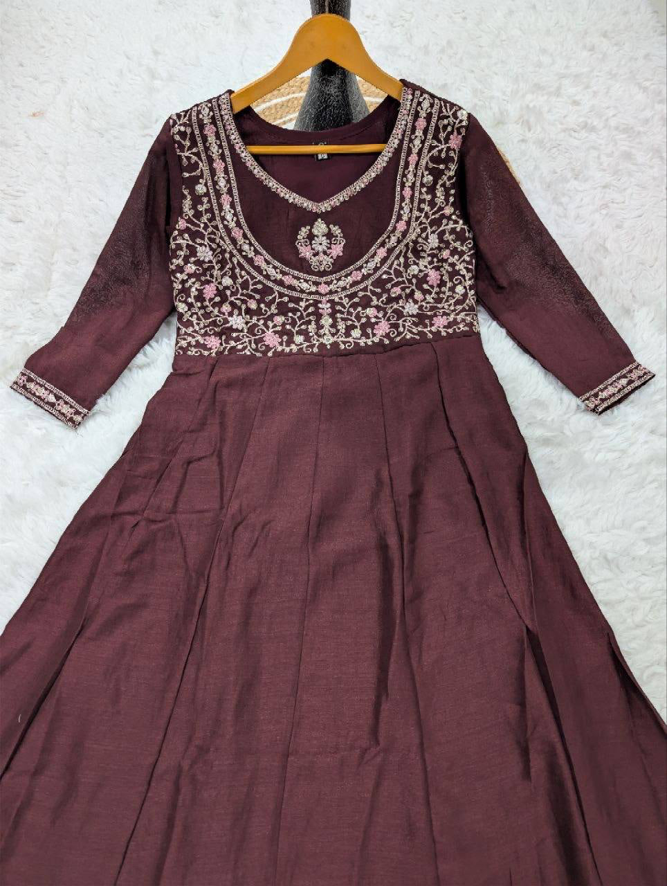 Anarkali  "Anjana" - Marron