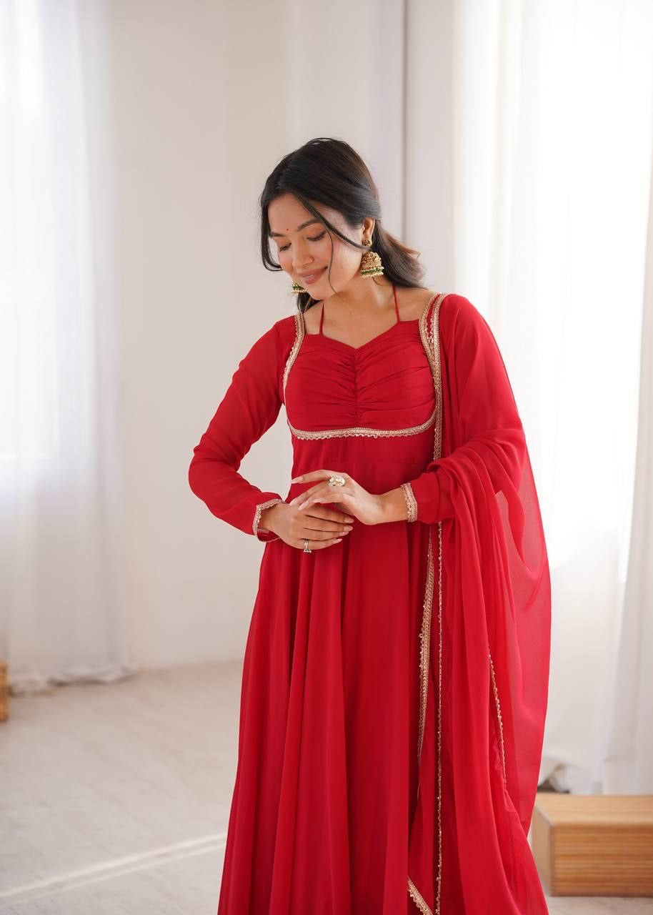 Anarkali Collection "Rajeely" - Rouge